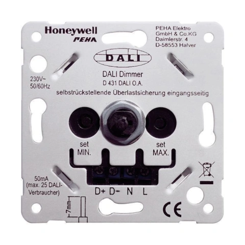 Dimmer rotative pentru Dali, 230V, 50-60 Hz, IP20