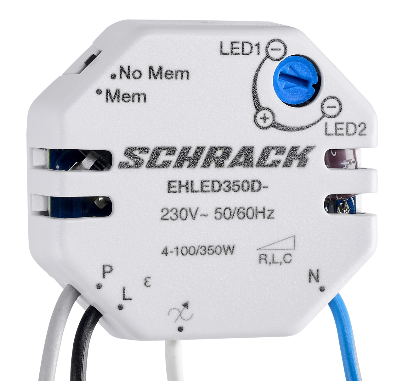 Dimmer RLC montat în doză LED 4-350VA (cablat)