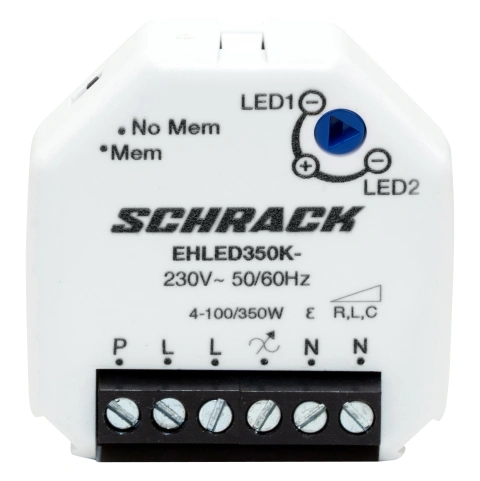 Dimmer RLC montat în doză LED 4-350VA (terminale cu şurub)
