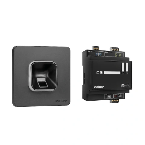 ekey xLine Fingerscan-Set, flush-mounted, black