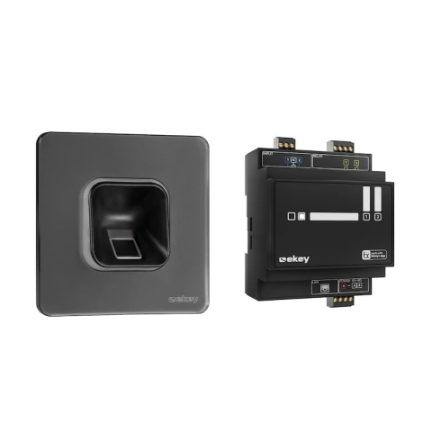 ekey xLine Fingerscan-Set, flush-mounted, Glas black