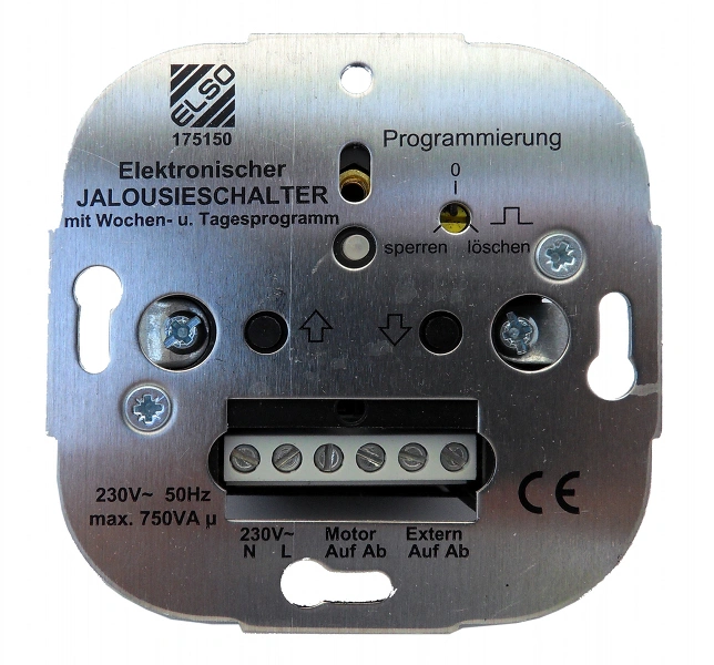 Modul programator saptamanal, încastrat pt.comanda jaluzele