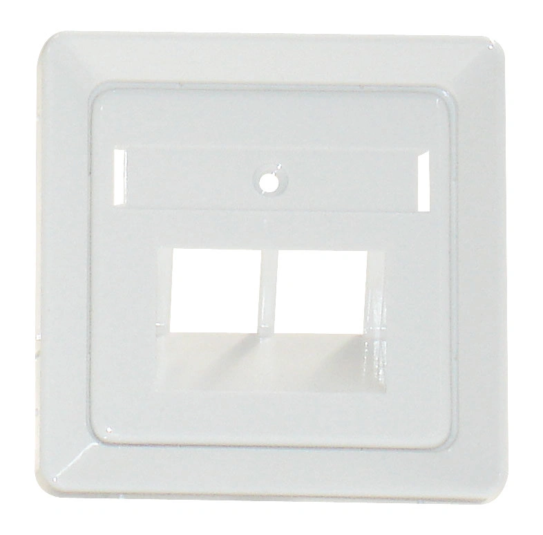 Capac priza telefon dubla, alb