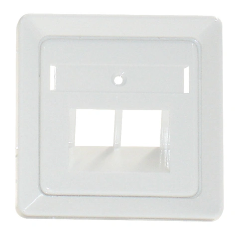 Capac priza telefon dubla, alb