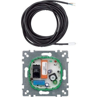 Floor heating thermostat with switch and remote sensor