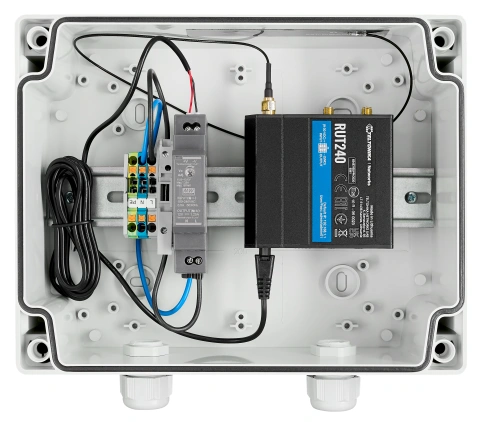 External modem box with RUT240