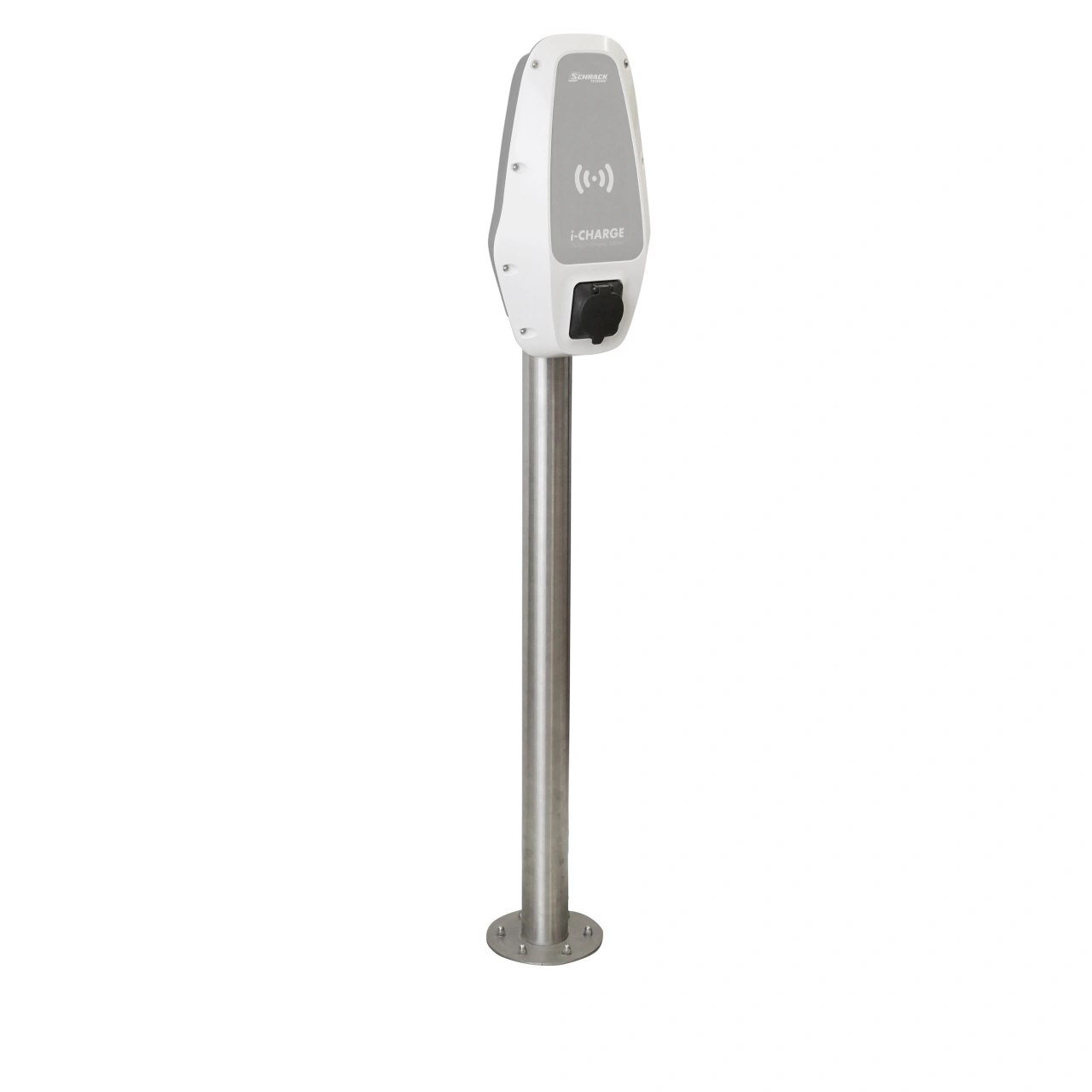 Stâlp de montaj pentru 1 x i-CHARGE CION, INOX