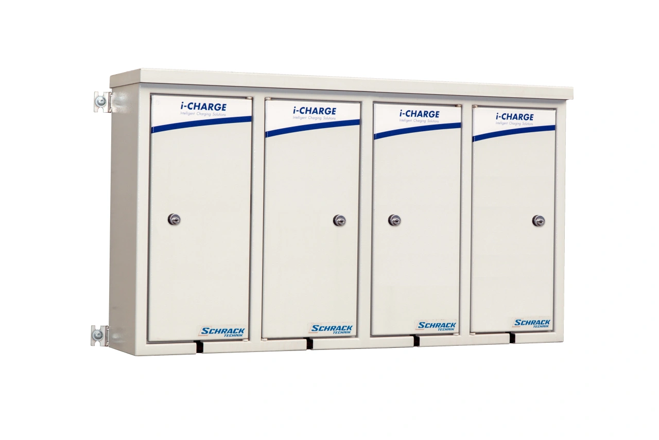 i-CHARGE easy pack 4x Schuko 3,7kW, cu încuietoare ușă
