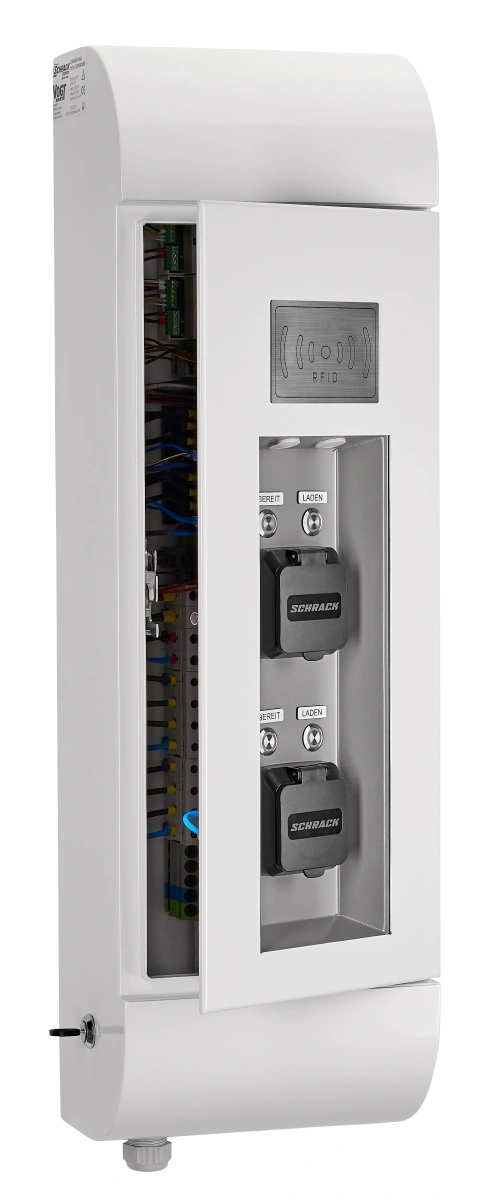 i-CHARGE PUBLIC Wall 2, 2x Type2 22kW load balancing, RFID_2