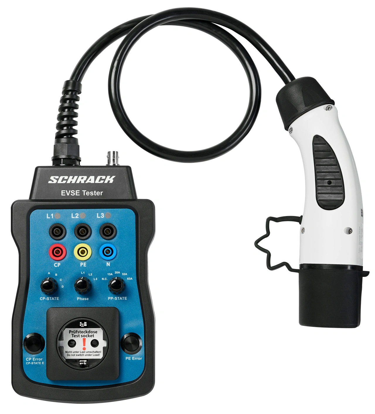 Type2 EVSE test adapter incl. carry bag