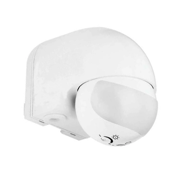 Senzor de mişcare de perete Motus MS-W 180grd 9m, IP44, alb