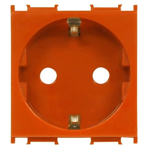 Insert priză cu protecţie mărită, 16A, cleme cu şurub,orange