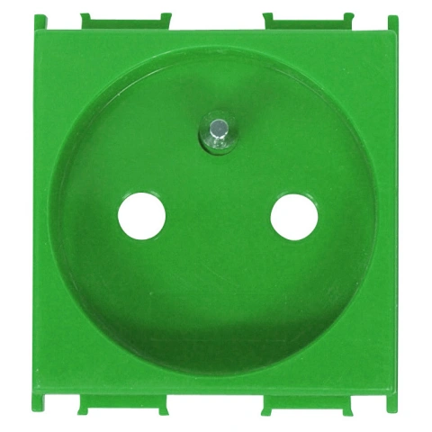 Insert priză cu pin PE, protecţie mărită,16A,cl. şurub,verde