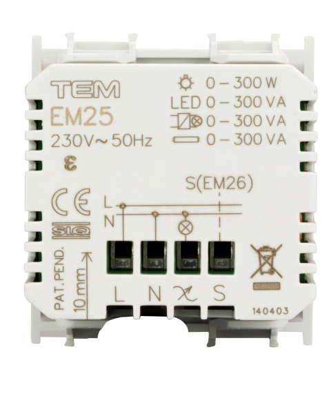 Dimmer master touch 0-300W 2M, alb_5