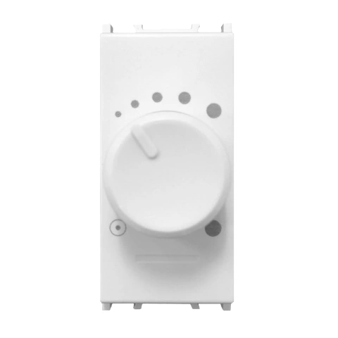 Insert dimmer cu buton rotativ, RLC 0-60W, 1M, alb