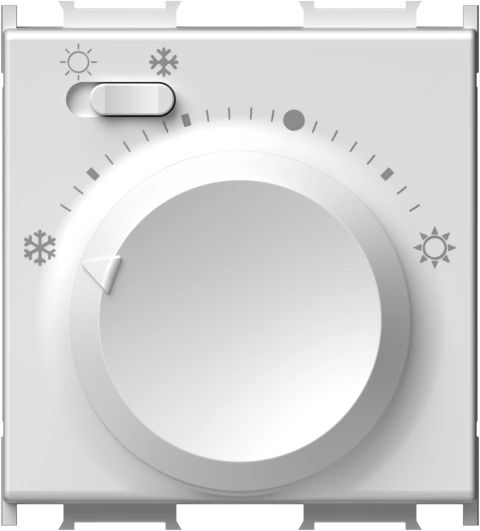 Termostat pentru incălzire/răcire, 5-30°C, 3A, 2M, alb