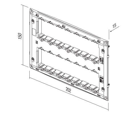Ramă de montaj fără ghiare 2x7M_2