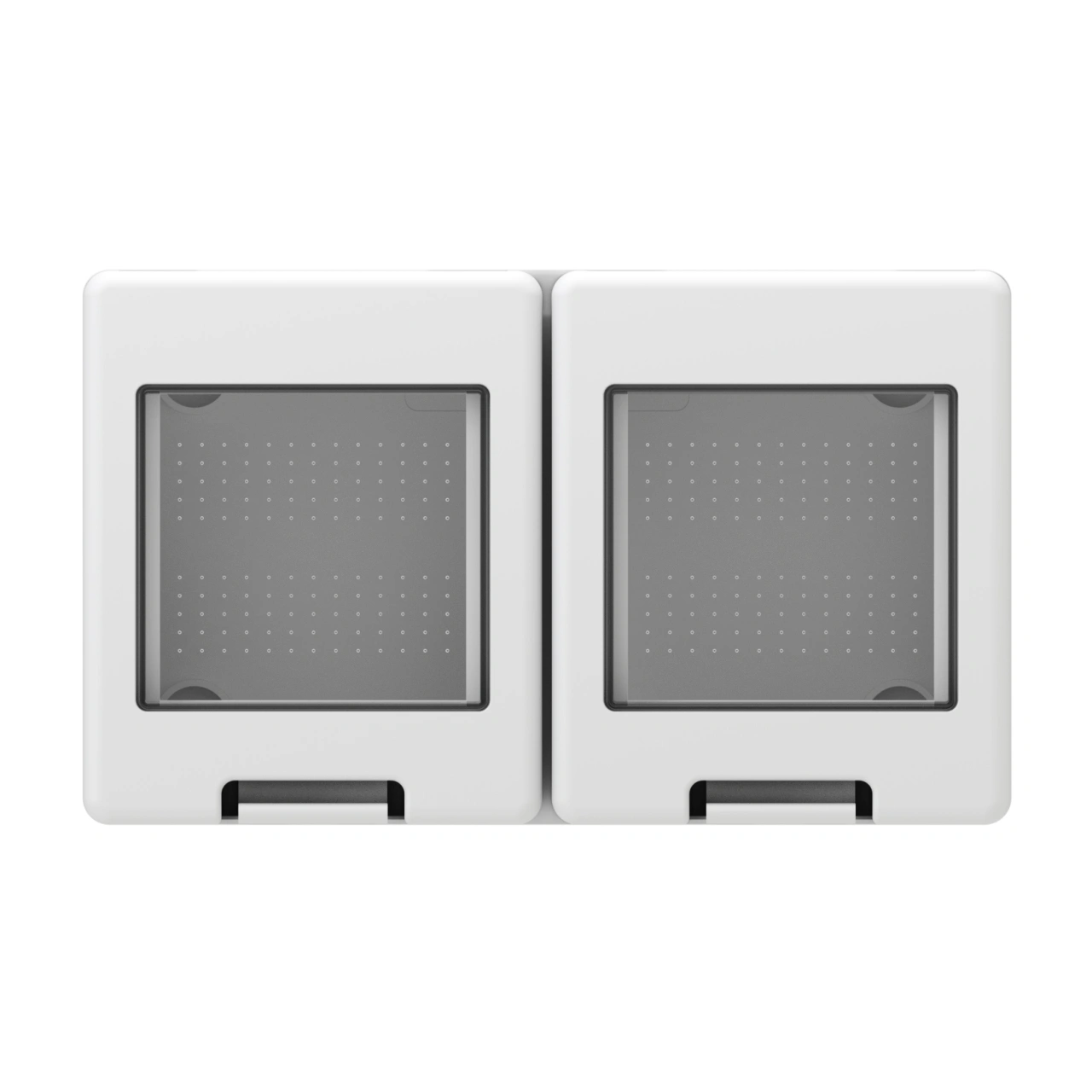 Carcasă cu perete spate 2x2M, PT, IP55, alb