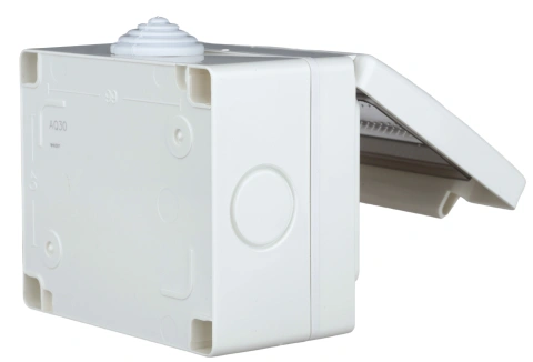 Outdoor surface mount box, IP55, transparent lid, 3M, white_7