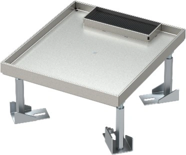 Capac dublaj pt doză pardoseală RB 4M, 200,5x177x100-145mm