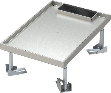 Capac de dublaj pt doză pardoseală RB 7M, 265x178x100-145mm