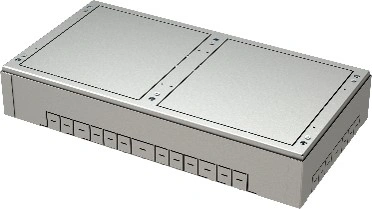 Casetă de montaj 4x7M pt 2x doză RB 2x7M, 273x521x83-128mm