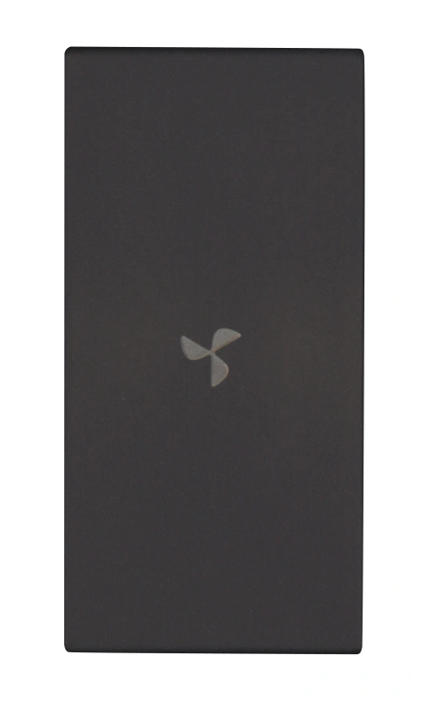 Clapetă cu simbol VENTILATOR, 1M, negru
