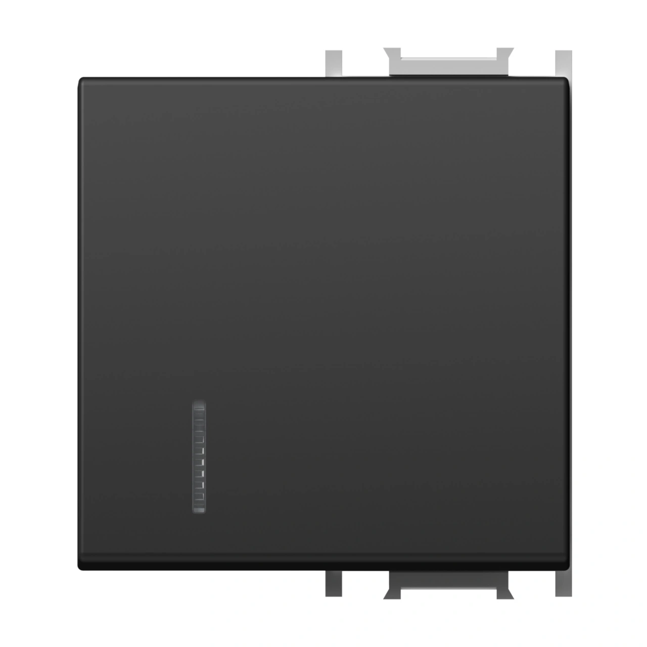 Clapetă cu indicator transparent, 2M, negru