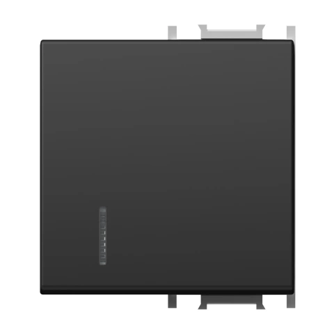 Clapetă cu indicator transparent, 2M, negru