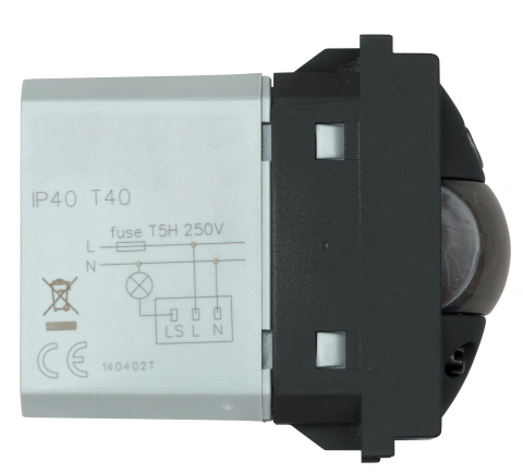 Detector de mişcare cu infraroşii, 110°, 8m, 5A, 1M, negru_2