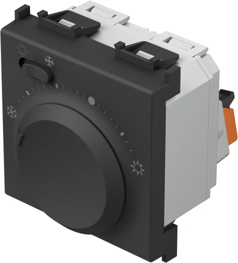 Termostat pentru incălzire/răcire, 5-30°C, 3A, 2M, negru_1