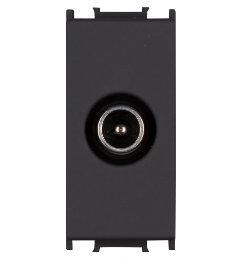Insert priză TV punct terminal 1dB, 1M, negru