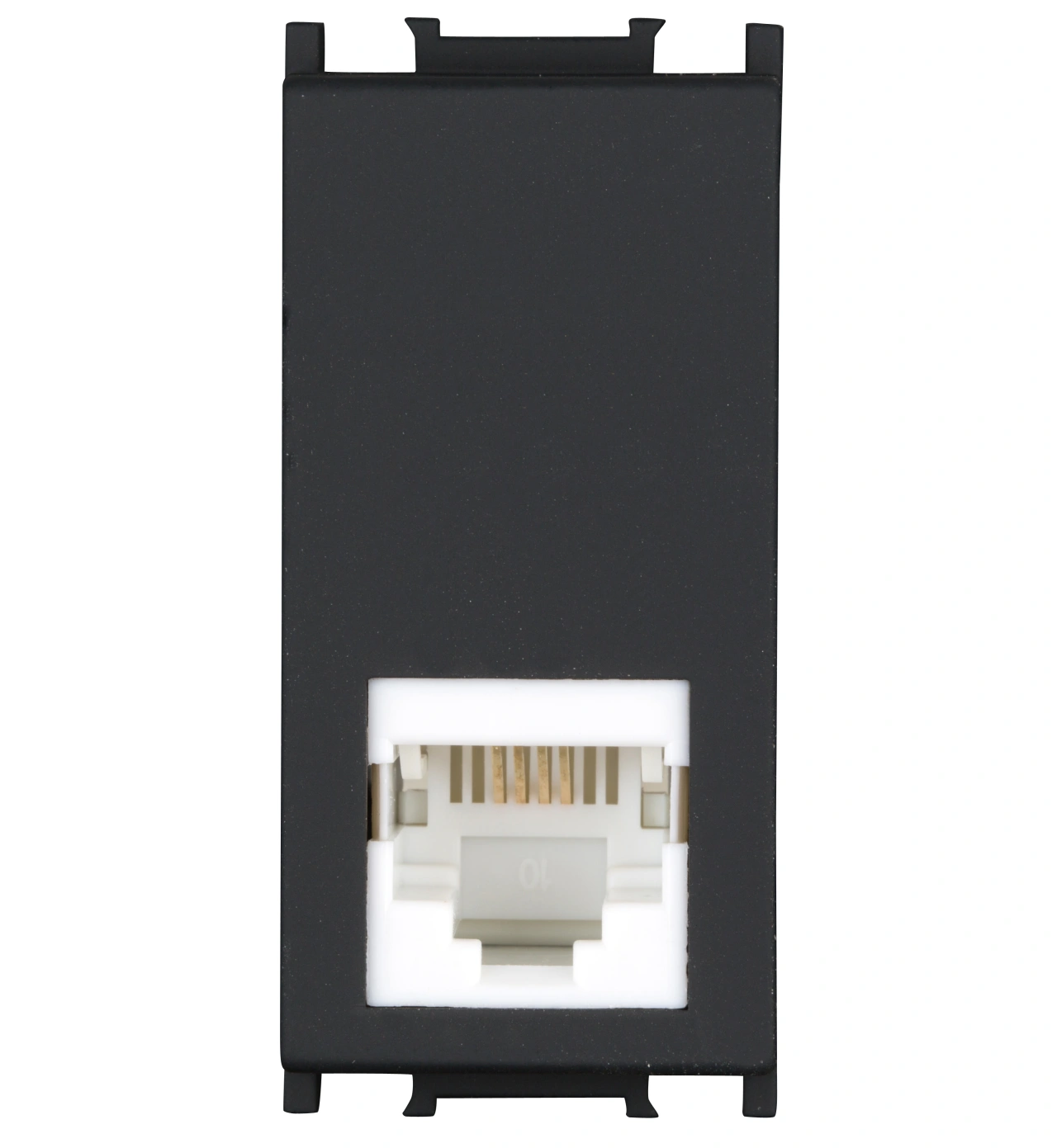 Priză telefon RJ11, 1M, negru