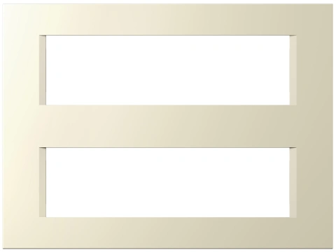 Cover frame 2x7M, ivory