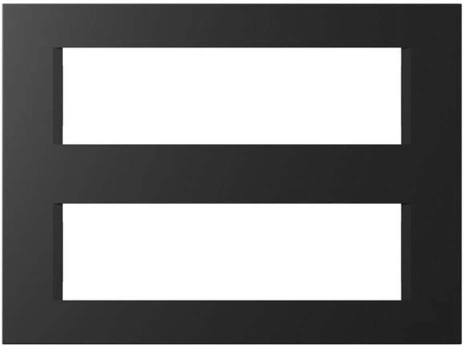 Cover frame 2x7M, soft touch black