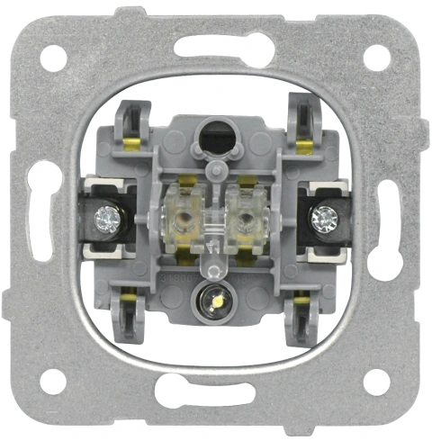 Insert întrerupător 2P 10A, cu semn. de control, cl.elastice