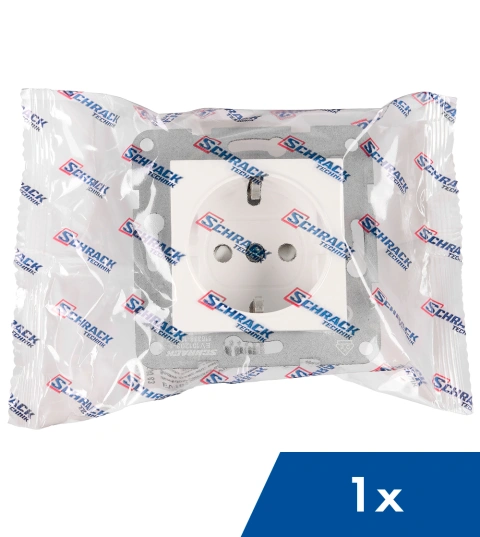 Socket outlet w. safety shutter, cage clamps, 1 pcs, white_8