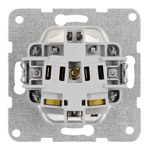 Socket outlet, flap cover, cage clamps, 1 pcs, white_5