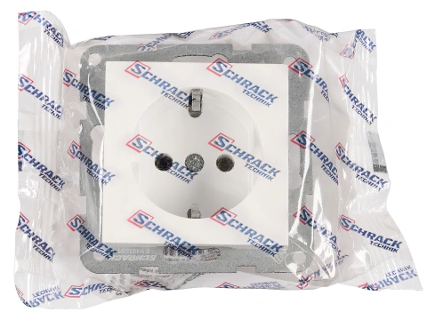 Socket outlet, cage clamps, 1 pcs, white_1