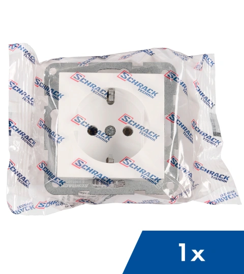 Socket outlet, cage clamps, 1 pcs, white_7