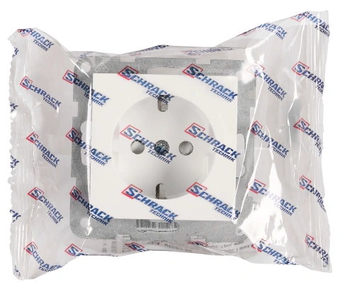 Socket outlet w. safety shutter, cage clamps, 1 pcs, white_1