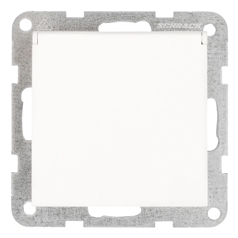 Socket outlet, flap cover, cage clamps, 1 pcs, white_2