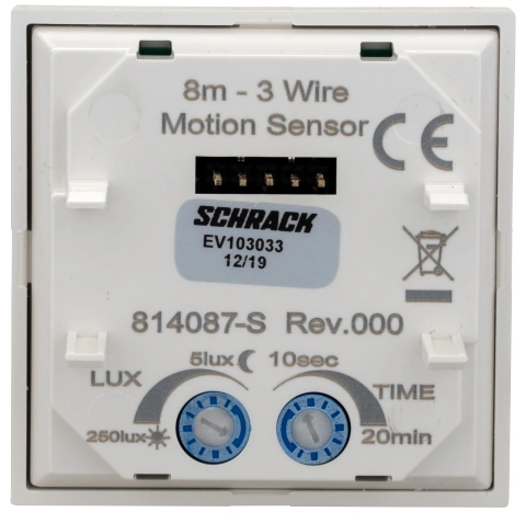 Ornament detector de miscare (I/Auto/0), 180°,8m, 3fire,alb_1