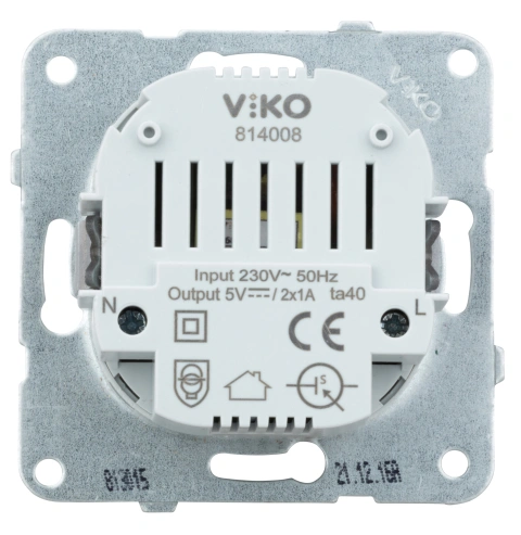 Insert priză dublă de încărcare USB, 5V-2A_3