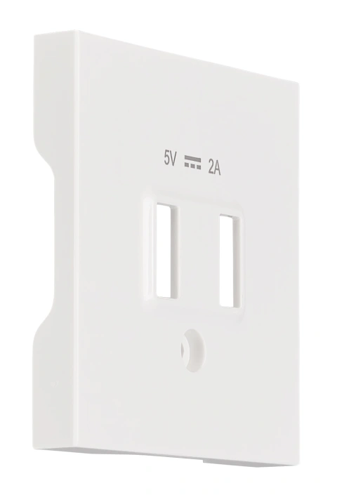 Mască frontală încărcare USB, albă_2