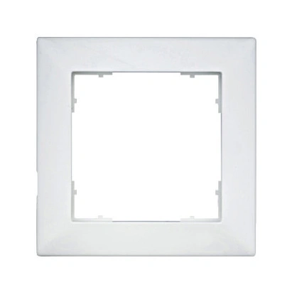 Ramă pentru 1 aparat cu dimensiuni de 55x55mm, albă_1