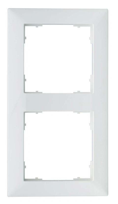 Ramă pentru 2 aparate cu dimensiuni de 55x55mm, albă_4