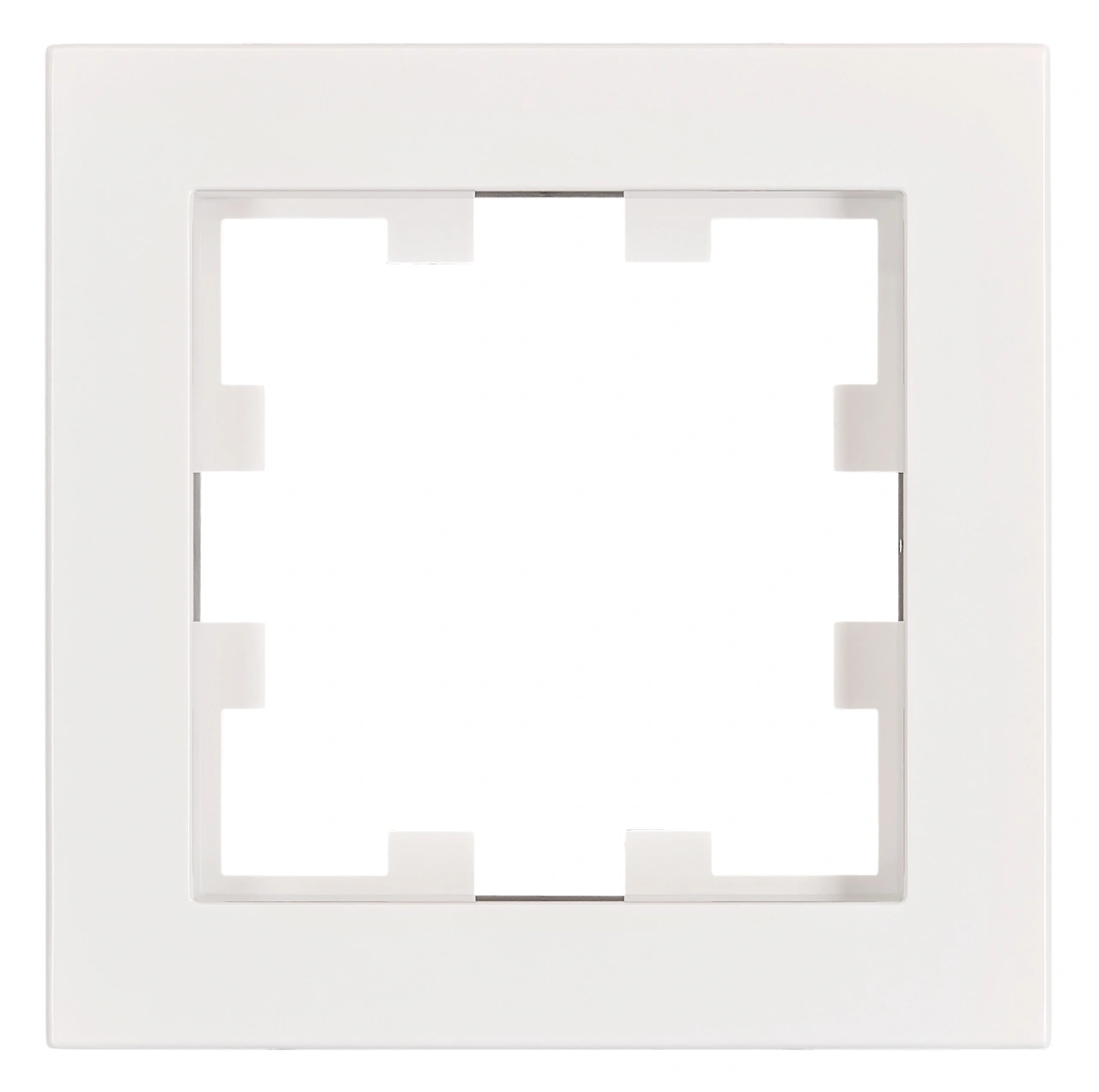 Ramă 1 aparat, Design CUBIC, alb