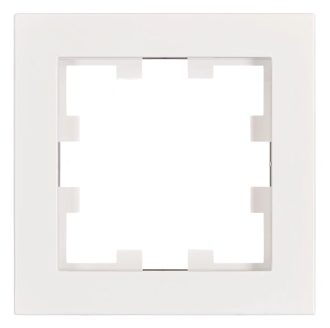 Ramă 1 aparat, Design CUBIC, alb