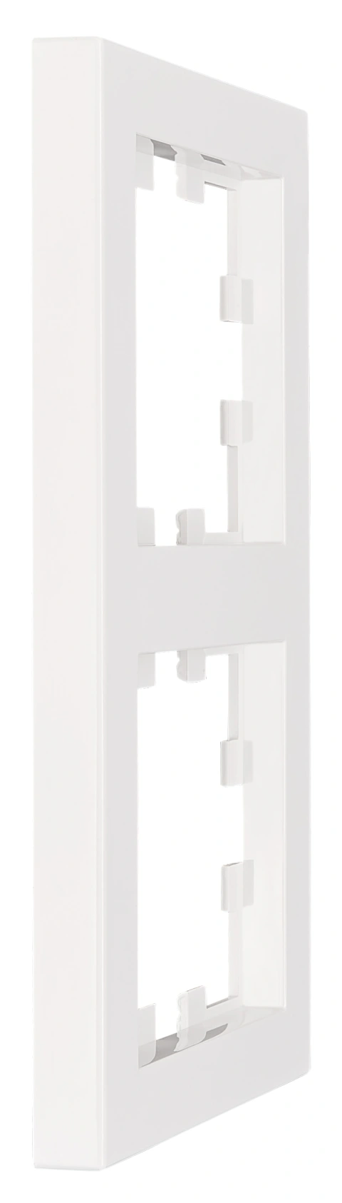 Ramă 2 aparate, Design CUBIC, alb_2